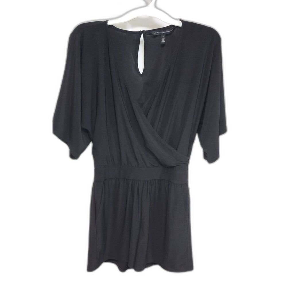 White House Black Market Women's Black Romper Jumpsuit Size XS